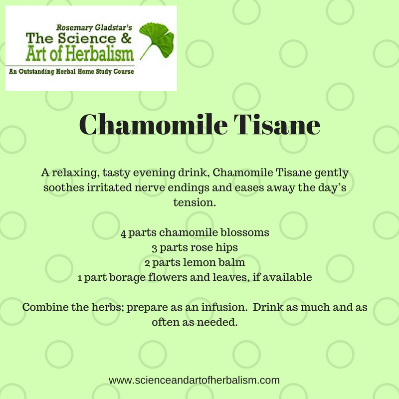 chamomile tisane